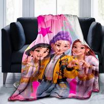 K-pop Demonų Medžiotojo Nuotykių Antklodė Tinka Sofoms, Lovoms, Biurams Ir Stovyklavimui - Puiki Dovana Helovinui, Kalėdoms 75x90cm