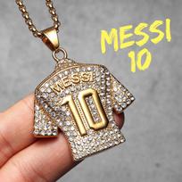 Futbolo Džersis Messi Cristiano Ronaldo Neymar Mbappé Harland Vyriški Karoliai Nerūdijančio Plieno Pakabukas Grandinėlė Madingi Papuošalai Dovanos Without Chain beige