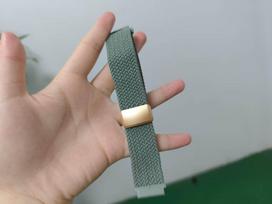 Nylon Woven Magnetic Buckle Strap for 20mm Samsung Watch 7, Garmin, Huawei GT5 20mm Bare Pack gray