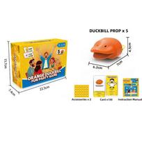 Juokis ir pralaimėk vakarėlio žaidimas su plastikinėmis kortomis šeimos pramogoms patalpoje Duck