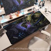 Žaidimas Monster Hunter Wilds Pelės kilimėlis XXL Neslystantis Guminis Kraštas fiksavimas Žaidimų kilimėlis Žaidimų Aksesuarai Kompiuterio Prailgintas Stalo Kilimėlis Kilimas 30cmx60cm(11.8x23.6inch) gray
