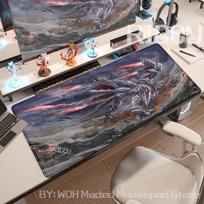 Žaidimas Monster Hunter Wilds Pelės kilimėlis XXL Neslystantis Guminis Kraštas fiksavimas Žaidimų kilimėlis Žaidimų Aksesuarai Kompiuterio Prailgintas Stalo Kilimėlis Kilimas 30cmx60cm(11.8x23.6inch) black