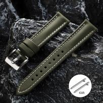 Burlėtinio audinio laikrodžio dirželis 18mm 19mm 20mm 21mm 22mm Nailoninis vandeniui atsparus laikrodžio dirželis Omega Seiko vyrams moterims Greito atsegimo apyrankė 20mm gray