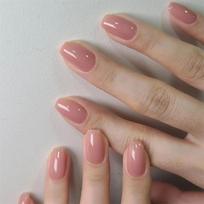 24 Pcs Short French Solid Glossy Acrylic Press On Nails Full Coverage Artificial False Nail Tips