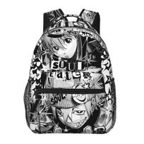 Soul Eater Japonų Anime Kuprinės Berniukams Mergaitėms Mokyklinė Kuprinė Studentams Mokyklinės Rankinės Animacinis Nešiojamojo Kompiuterio Kuprinė Peties Krepšys Didelės Talpos One Size gray