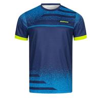 New Men's Table Tennis T-Shirt with 3D Print Men's Summer Breathable Badminton T-Shirt Table Tennis Short-Sleeved Quick-Dry Top 6XL blue