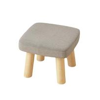 Atsparus dilimui Massyvo medžio Mažas pėdų suoliukas Minkšta kėdė batams persiauti Vaikams Square 1 PC Gray gray