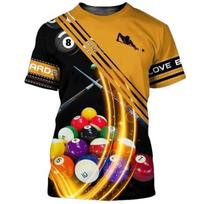 Biliardo komandos marškinėliai, „Pool King“ 8 kamuoliuko printas, Galima pridėti vardą 4XL black