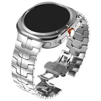 Verslo Metalinės Apyrankės Premium Apyrankė Titano Juosta Samsung Galaxy Watch Ultra 2 Laikrodžio Dirželiai Galaxy Watch 9 8 Classic For Galaxy Ultra2 gray