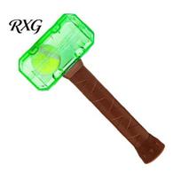 Robust TPR Toys for All Dog Breeds Squeaky Hammer Toy, Tennis Ball in Bottle Pet Sound with Built Squeaker Chew Interactive Fetch Toy Aggressive žalia