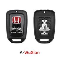 Automobilio pakeičiama rakto korpuso modifikacijos dangtelis Rakto dėklas Priedai Honda Civic Fit Jazz Accord CRV City Odyssey Passport Pilot gray