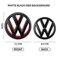 2 vnt. Automobilio priekinių grotelių ženklelis, bagažinės emblema, lipdukas, skirtas VW Volkswagen Golf 6 golf6 2009-2013 MK6