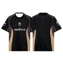 Team Heretics Valorant Esports Jersey 2026 Club Training Uniforms Men Women Benjyfishy Custom Sports Tops Family Kids Tees XL black
