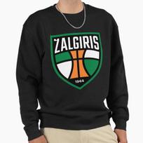 Unisex Medvilninis Megztinis Su Gobtuvu Spausdintas Megztinis Žalgiris Krepšinio Klubas Megztinis Su Gobtuvu Laisvalaikio Ilgomis Rankovėmis Megztinis 4XL (90-100kg)