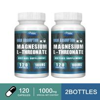 Magnio L-treonato kapsulės, 120 vnt., 1000 mg — Mineralų palaikymas, Kasdienė gerovė, Maistinė parama 120*2