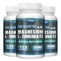 Magnio L-treonato kapsulės, 120 vnt., 1000 mg — Mineralų palaikymas, Kasdienė gerovė, Maistinė parama 120*3