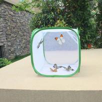 Collapsible Insect Cage Outdoor Protection Net New Plant Greenhouse Box 30x30x30cm gray