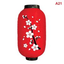M-Japanese Lantern Hanging Paper Lanterns Art Decor For Sushi Restaurant, Izakaya, Wedding, Bistro, Parties 10 Inch Decorations red