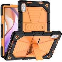Redmi Pad 2 Pro 12.1  Drop-proof PC+Silicone Case with Horizontal Stand & Strap 12.1-inch oranžinė/juoda