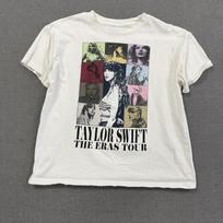 2023 Taylor Swift T-Shirt The Eras Tour Unisex Medium White Concert Graphic Tee XL gray
