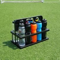 Sports Bottle Carrier with Handle Portable Water Sturdy for Coaches, black