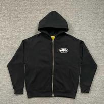 Corteiz Demon Island Spausdinimo Fleece Pamušalu Gobtuvu Džemperis Unisex Per dydį Gatvės Stiliaus Laisvalaikio Megztinis Small juoda