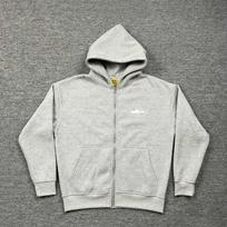 Corteiz Demon Island Spausdinimo Fleece Pamušalu Gobtuvu Džemperis Unisex Per dydį Gatvės Stiliaus Laisvalaikio Megztinis XL gray