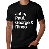 John Paul George Ringo Tshirt Sport Basic Moisture Wicking Tee 4XL black