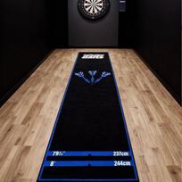 Let's Play Dart Mat with Standard Throw Line Non-Slip Long Floor Mat for Darts Game Room Bar Home Decor 30x200cm 12x79inch beige