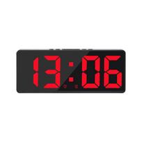 Balso valdymas Skaitmeninis žadintuvas Temperatūra Snaudimas Naktinis režimas Stalinis stalinis laikrodis 12/24h Anti-trukdymo funkcija LED laikrodžiai Laikrodis juoda/raudona