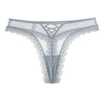 CINOON Seksualios moteriškos nėriniuotos kelnaitės žemu juosmeniu apatinis trikotažas moteriškas G string kvėpuojantis apatinis trikotažas, siuvinėjimas intymūs XL dangaus mėlyna spalva