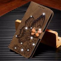 Glitter Flip Leather Wallet Telefono dėklas, skirtas Xiaomi Redmi Note 10/10s Note9 Pro 8t 9t 8 8a 9 9a Mi 11 10t Poco X3 Nfc Bling Cover For Mi POCO X3 NFC raudonai ruda