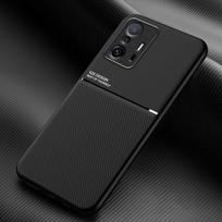 Prabangus magnetinis odinis dėklas, skirtas Xiaomi Mi 11T 10T 9T 12T 13 12 9 Pro Lite 5G NE 12X apsauginis Mi11T, įmontuotas metalinės plokštės dangtelis For Xiaomi 13 Pro juoda