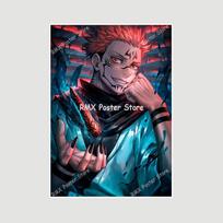 Jujutsu Kaisen baltojo popieriaus plakatai japonų klasikiniai anime spaudiniai Namų apdaila Tapyba Sienų lipdukai Svetainės baro dekoras 30x21cm