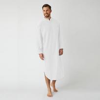 Grynos spalvos vyriški drabužiai, vyriški Saudo Arabijos chalatai ilgomis rankovėmis Ramadano musulmoniška suknelė Vidurio islamo drabužiai XL balta
