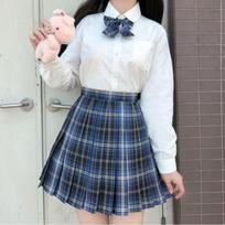 Klostuotas Harajuku Preppy stiliaus vasarinis moteriškas sijonas languotas Kawaii Y2K aukštu liemeniu šokių sijonas mini mielas japoniškas mokyklinis uniforminis sijonas S gray