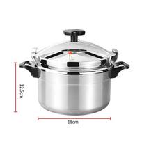 Aliuminio slėginė viryklė 3L/4L/5L Saugus sprogimui atsparus slėginis indas su lengvai užrakinamu dangteliu greito slėgio viryklė dujinei viryklei white