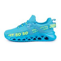 Men's Flying Woven Lightweight ,Breathable and Comfortable Sneakers Women's Fashion Sneakers Large Size Women's Sneakers 39 šviesiai mėlyna spalva
