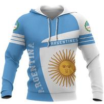 Argentinos Vėliava 3D Spausdinti Gobtuvai Vyrams Drabužiai Nacionalinis Herbas Grafiniai Megztiniai Mada Veteranų Megztiniai Laisvalaikio Sportinis Kostiumas M gray