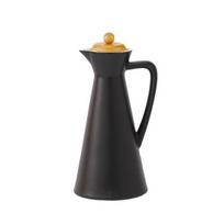400/800ml Keraminis aliejaus dozatorius Butelis Apsauga nuo dulkių Dizainas Rankų darbo keramika Aliejaus indas virtuvei Gaminimui Alyvuogių aliejus Sojų padažas Actas Indelis Laikymo stiklainis 400ML D black