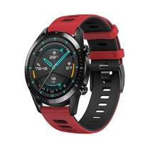 Silikoninė apyrankė skirta Huawei laikrodžiui GT4 GT3 SE GT2 GT5 Pro 46mm 42mm 43mm GT2e Honor Magic pakaitinis dirželis GT2/GT3/GT4/GT5 46mm raudona juoda spalva