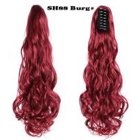 MERISIHAIR Sintetinis segtukas su nageliu prisegamas kuodas Plaukų priauginimas Ilgas kuodas Priauginami plaukai Moterims Kuodas 22inches&China brown