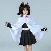 Anime Demon Slayer: Tsuyuri Kanawo Kamado Nezuko Kimono Cosplay mergaitėms ir berniukams, Vaidmenų kostiumas, Vaikų rinkinys 130cm white