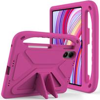 Skirta Xiaomi Redmi Pad SE 8.7 Pro 12.1 2022 2023 2024 4G 5G Case EVA nešiojamasis smūgiams atsparus vaikams saugios rankenos stovo planšetinio kompiuterio dangtelis Redmi Pad SE 8.7 4G 2024 rožinė raudona spalva