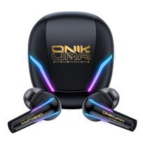 Onikuma T27 2.4G belaidės žaidimų ausinės su ENC mikrofonu Package size:12.1*9*4cm juoda