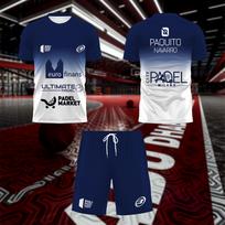 2025 Mados Vaikų Rinkinys Padel Marškinėliai Elementu Spausdintas Raštas Itin Plonas Trumpomis Rankovėmis Teniso Mada Kvėpuojantis Boutique Spo S white