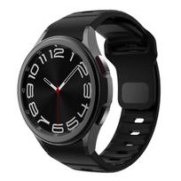 Silikoninė apyrankė skirta Samsung Galaxy Watch 6 4 Classic 5 pro 44mm 40mm 47mm 43mm 42mm 46mm 45mm apyrankė Galaxy Watch6 watch4 apyrankė galaxy watch 6 44mm juoda
