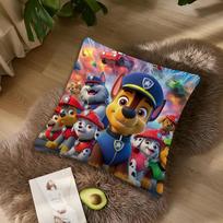 Animacinis P-Paws P-Patrol Pagalvės užvalkalas Svetainės Akcentas Sofos Atrama Nugarai Kvadratinis Lounge Raminantis Miego Palydovas 40x40CM(16x16in) gray