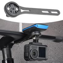 Dviračio kompiuterio laikiklis, kamerų ir žibintų adapteris, lengvas montavimas, pakaitinis vairo laikiklis skirtas Carbon Fiber Gray