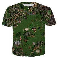 Vasariniai Heroes Of Might And Magic marškinėliai žaidimas 3D spauda mada didelio dydžio trumpomis rankovėmis marškinėliai 5XL black